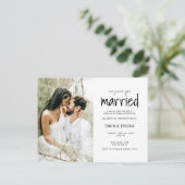 Carte Postale Faire-part Simple Mariage Casual On Se Marie (Debout devant)