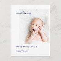 Simple Modern Gold Custom Photo Nouveau bébé naiss