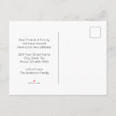 Carte Postale Faire-part Simple Modern Home Nouvelle adresse | Nous avons d (Dos)