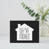 Carte Postale Faire-part Simple Modern Home Nouvelle adresse | Nous avons d (Debout devant)