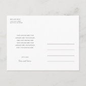 Carte Postale Faire-part Simple moderne Custom Pink Script Baby Girl Birth (Dos)
