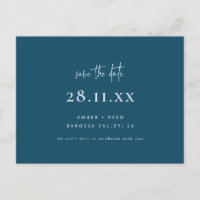 Simple Moderne Minimaliste Bleu Sarcelle Enregistr