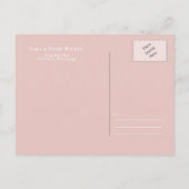 Carte Postale Faire-part Simple moderne minimaliste Mariage (Dos)