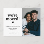 Carte Postale Faire-part Simple Nous Avons Déménagé Photo Déplacement (Devant)