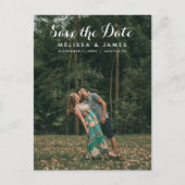 Carte Postale Faire-part Simple Photo de calligraphie de mariage Enregistre (Devant)