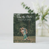 Carte Postale Faire-part Simple Photo de calligraphie de mariage Enregistre (Debout devant)