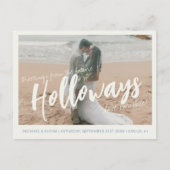 Carte Postale Faire-part Simple Photo Destination Wedding Save the Date  (Devant)