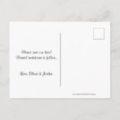 Carte Postale Faire-part Simple Photo Enregistrez la Date ! (Dos)