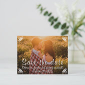 Carte Postale Faire-part Simple Photo Enregistrez la Date ! (Debout devant)