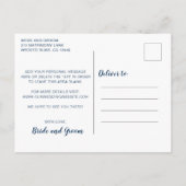 Carte Postale Faire-part Simple Photo Mariage Moderne (Dos)