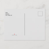 Carte Postale Faire-part Simple Pine Cones Mariage site Web Enregistrer la (Dos)