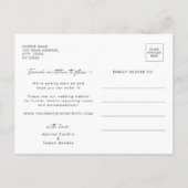 Carte Postale Faire-part Simple Sauvons la Date Fleur Sauvage (Dos)