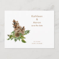 Site Web du Mariage Pine Cones Enregistrer la date