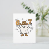 Carte Postale Faire-part Six sept Éffrayant Halloween Sport 67 Mème Mason (Debout devant)