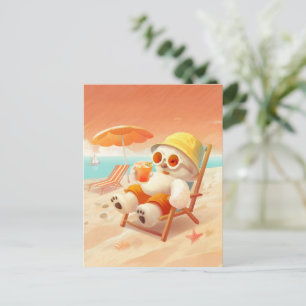 Carte Postale Faire-part Smile Dog - Mode Plage Activé