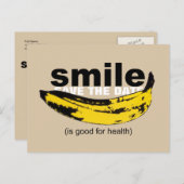 Carte Postale Faire-part Smile Save the Date 65th Birthday Postcard (Devant / Derrière)
