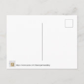 Carte Postale Faire-part Soie violette et mariage d'or Enregistrer la date (Dos)