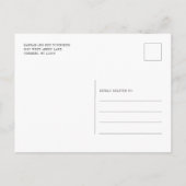 Carte Postale Faire-part Sonogramme Balayage Bébé Ultrasons Grossesse (Dos)