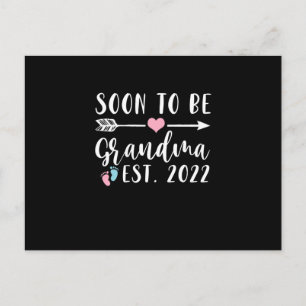 Carte Postale Faire-part Soon To Be Grandma 2022