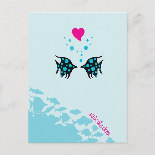 Carte Postale Faire-part Sous la mer Enregistrer la date (Devant)