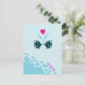 Carte Postale Faire-part Sous la mer Enregistrer la date (Debout devant)