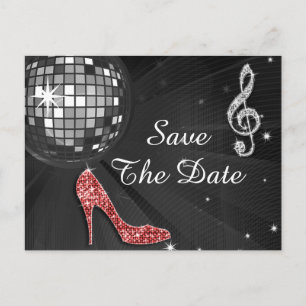 Carte Postale Faire-part Sparkly Stiletto Heel 55e anniversaire Enregistrer