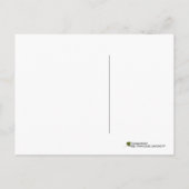 Carte Postale Faire-part Spirales de pêche, filigrane et fleurs (Dos)