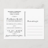 Carte Postale Faire-part Squelettes et cœurs assortis d'Halloween pour fair (Dos)