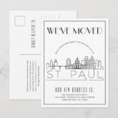 Carte Postale Faire-part St. Paul Modern Deco | Changement d'adresse (Devant / Derrière)