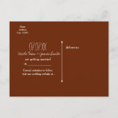 Carte Postale Faire-part Stars & Foliage Red Sky Enchantés Enregistrer La D (Dos)