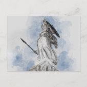 Carte Postale Faire-part Statue grecque classique Athéna (Devant)