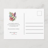 Carte Postale Faire-part Style de calendrier Mariage Enregistrer la date ao (Dos)