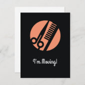 Carte Postale Faire-part Style de salon déplacement changement d'adresse (Devant / Derrière)