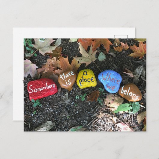 Carte Postale Faire-part Style rustique Nouveau Accueil (Devant / Derrière)