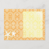 Carte Postale Faire-part Summer Breeze Beach Wedding Enregistrer la date (Dos)