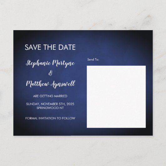 Carte Postale Faire-part Sunflower Bourgogne Rose Lumières Marine Mariage b (Dos)