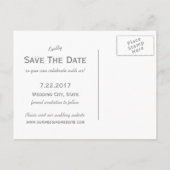 Carte Postale Faire-part Sunflower Chalkboard Mariage rustique enregistrer  (Dos)