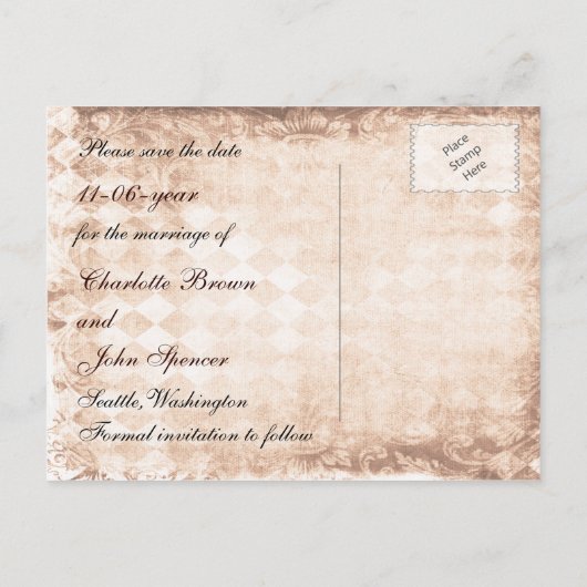 Carte Postale Faire-part sunflower rustique mason jar mariage enregistrer l (Dos)