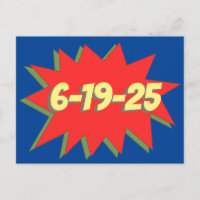 Superhero Comic Enregistrer La Date