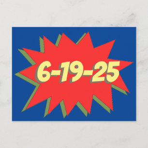 Carte Postale Faire-part Superhero Comic Enregistrer La Date