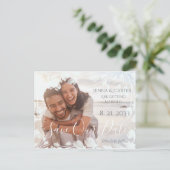 Carte Postale Faire-part Superposition de photo élégante moderne QRC minima (Debout devant)