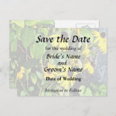 Carte Postale Faire-part Sushis Noirs Oeil Par Mur De Pierre (Devant / Derrière)