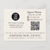 Carte Postale Faire-part Sweet COOKIE Referral Program –Real Estate Rewards (Dos)