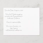 CARTE POSTALE FAIRE-PART SYLVIA (Dos)