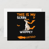 Carte Postale Faire-part T-shirt Lazy Scary Dog (Devant / Derrière)