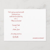 Carte Postale Faire-part T-Shirts, Cadeaux, Autocollants & Cadeaux de Maria (Dos)