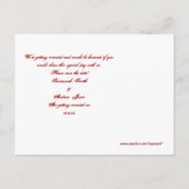 Carte Postale Faire-part T-Shirts, Cadeaux, Stickers & Favoriser Mariage Ar (Dos)