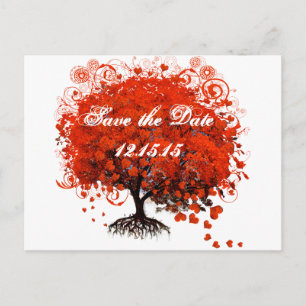 Carte Postale Faire-part T-shirts de mariage Red Tree, Cadeaux, Autocollant