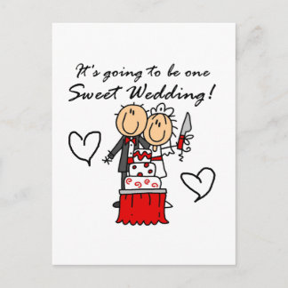 Carte Postale Faire-part T-shirts et cadeaux One Sweet Wedding