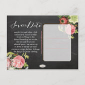 Carte Postale Faire-part Tableau de bord PixDezines enregistrer la date/ros (Dos)